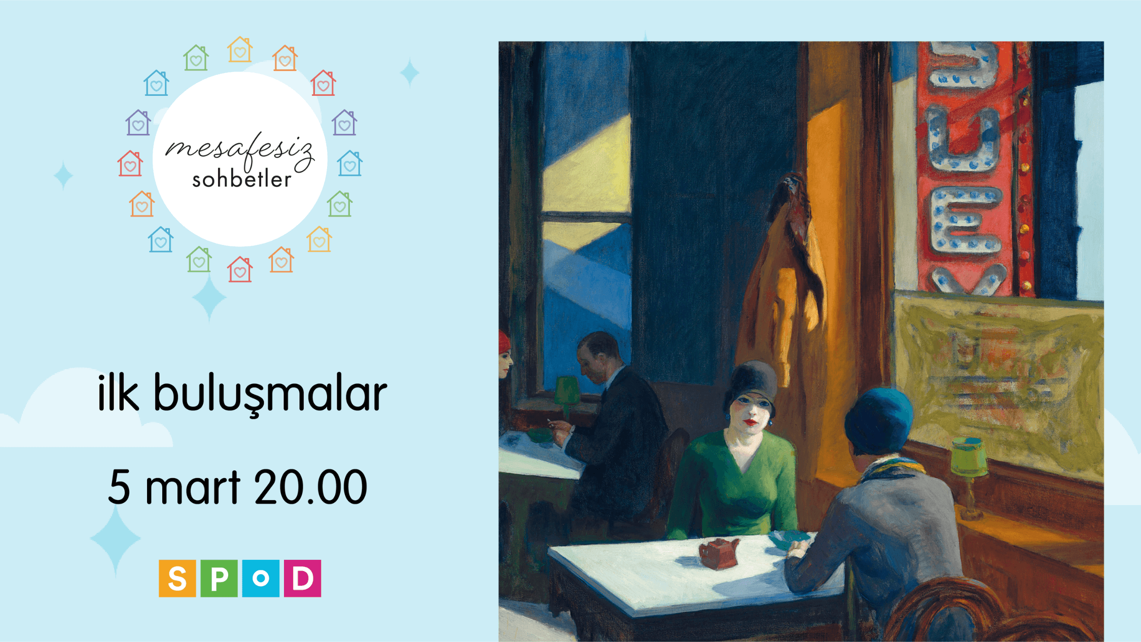 5 Mart Salı günü Mesafesiz Sohbetler’de buluşuyoruz!