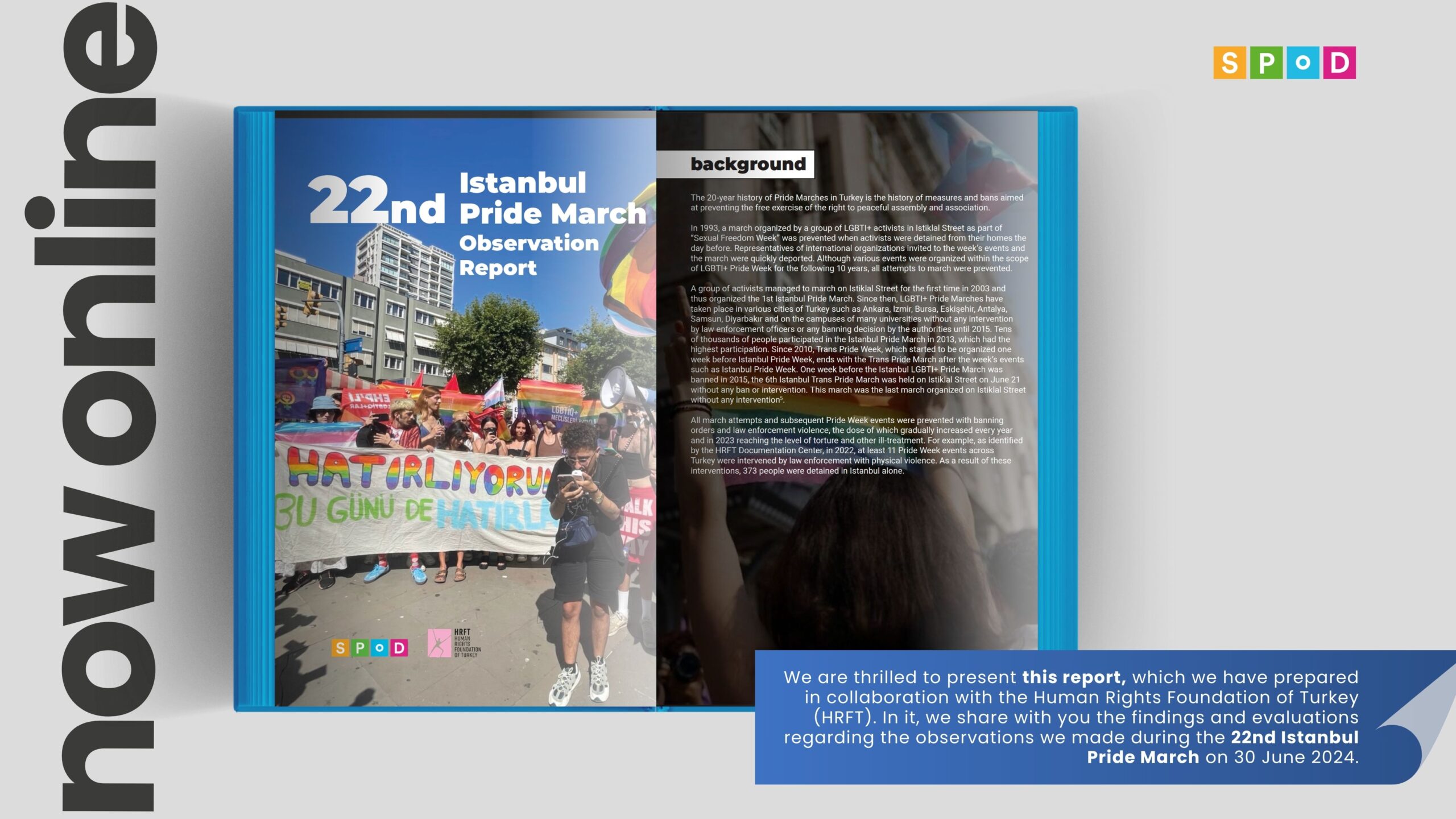 22nd Istanbul Pride March Observation Report is Online!