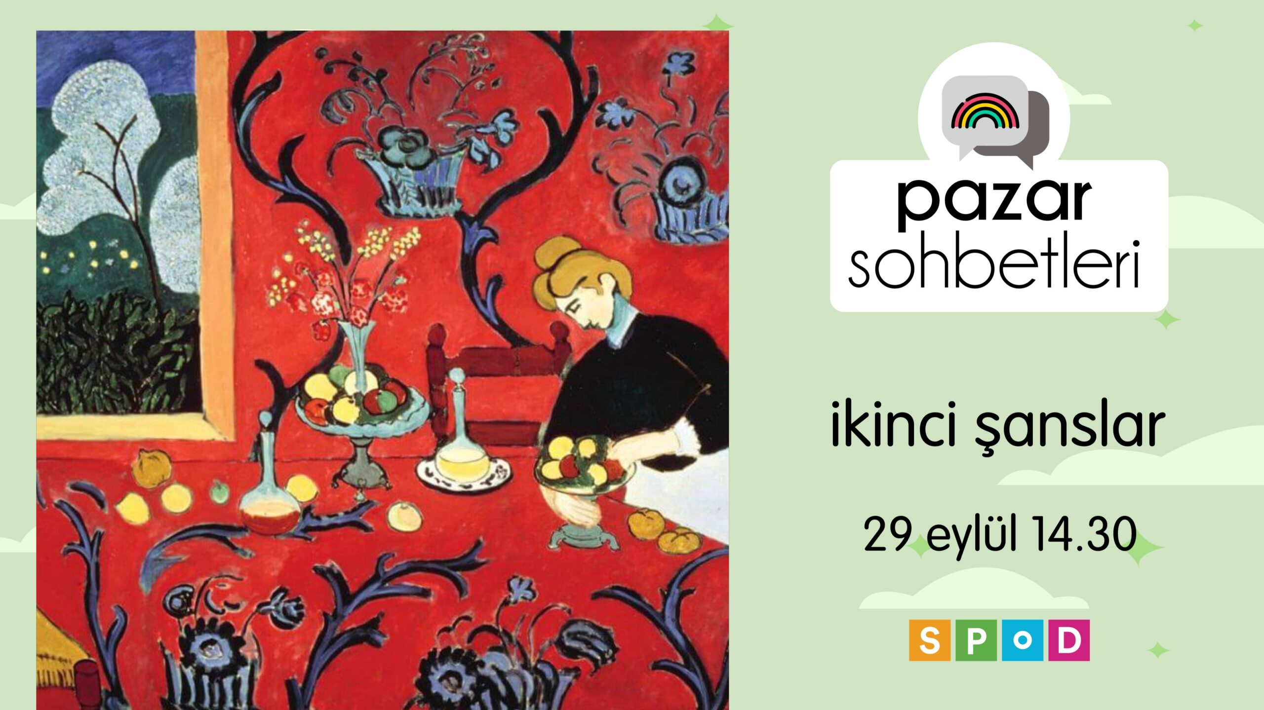 29 Eylül Pazar günü Pazar Sohbetleri’nde buluşuyoruz!