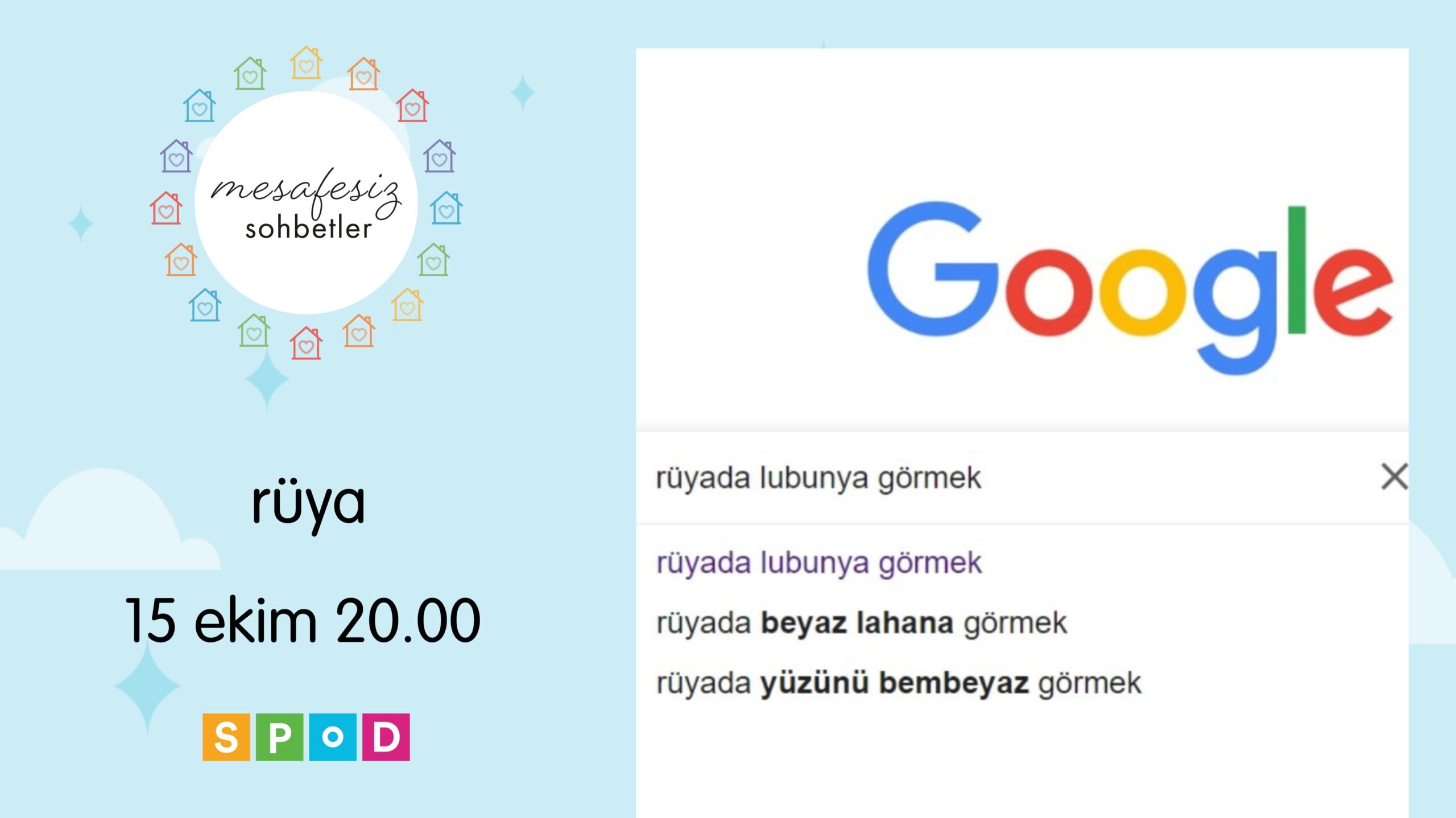 15 Ekim Salı günü Mesafesiz Sohbetler’de buluşuyoruz!